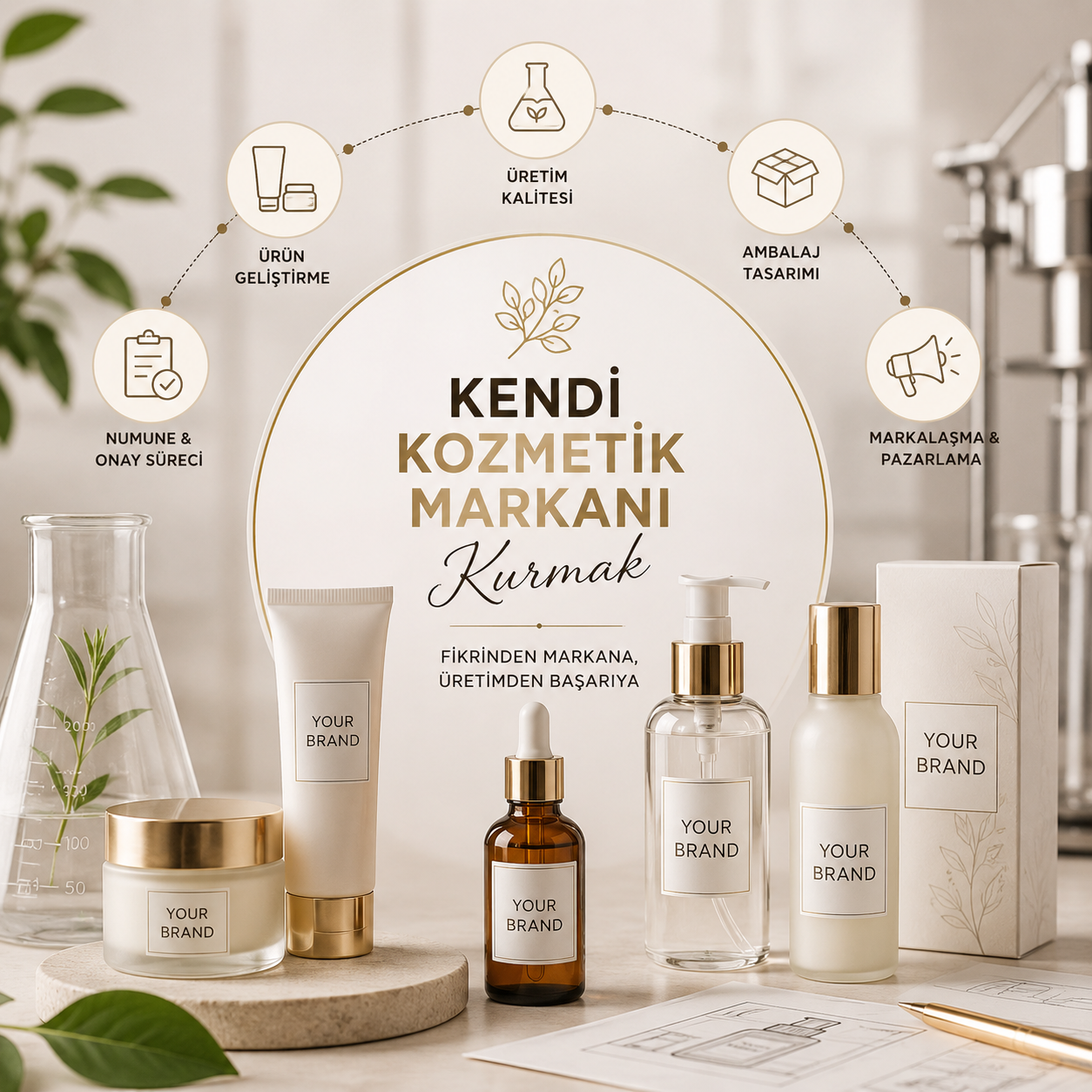 Kendi Kozmetik Markanı Kurmak: Private Label Kozmetik Üretimi Rehberi